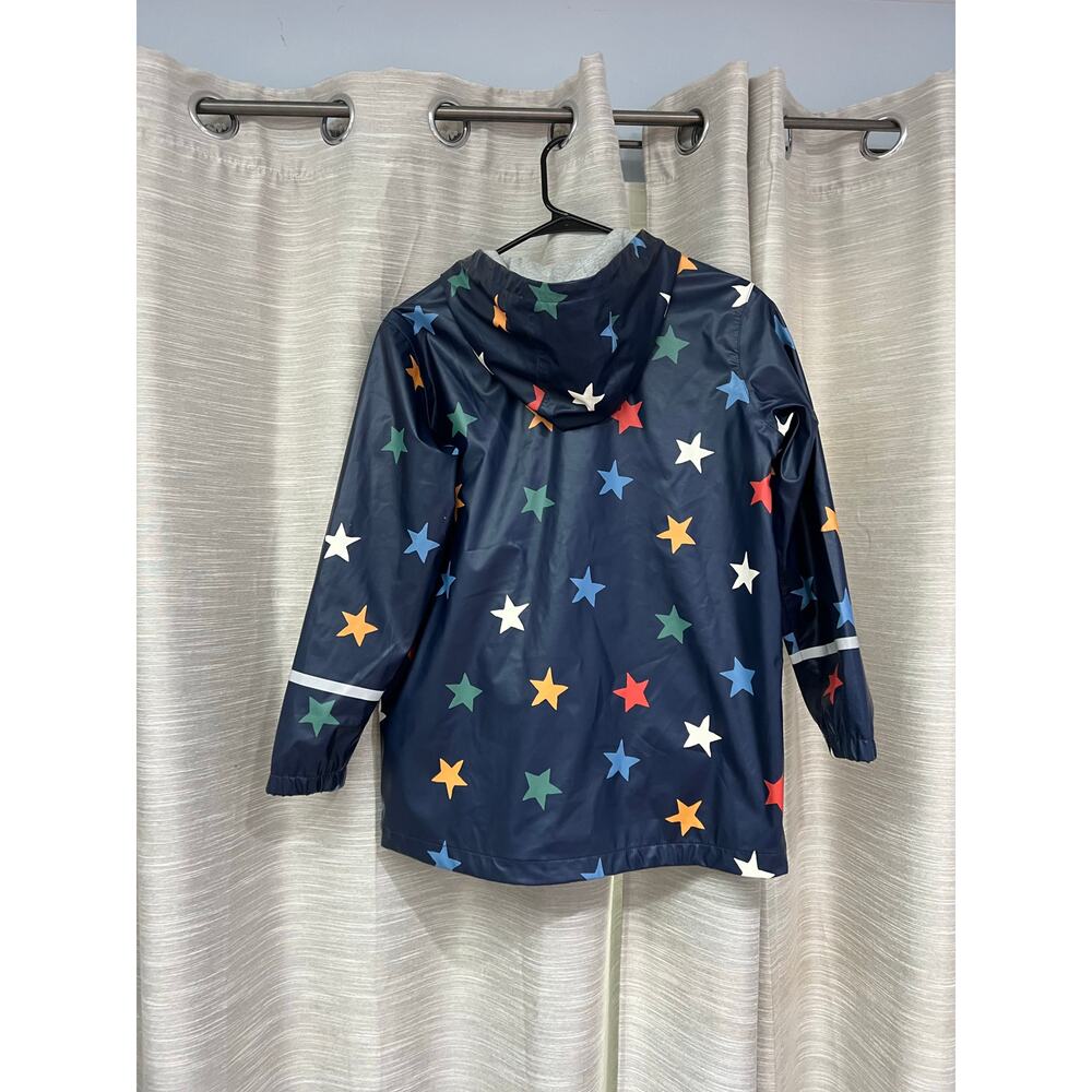 Hanna Anderson Star Print Hello Rain Jersey Lined Jacket US Kids 12 - Picture 5 of 8